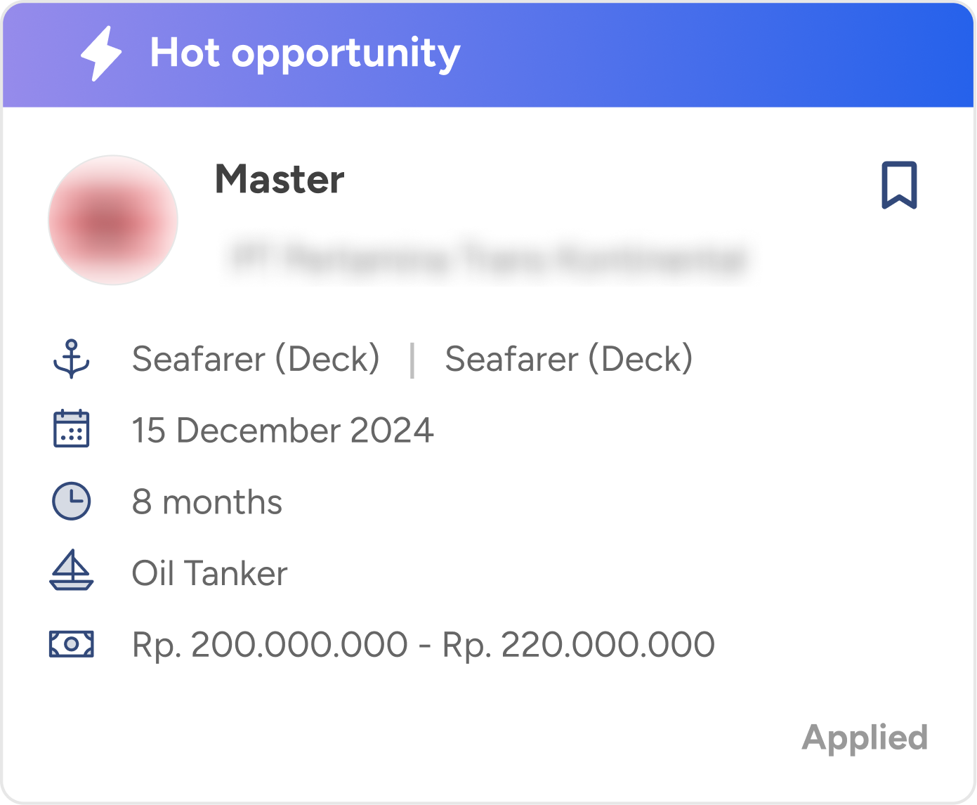 Kartu Lowongan - Master